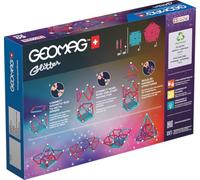 Geomag Jeu de construction magnétique Ecofriendly 60 pièces Glitter Multicolore G