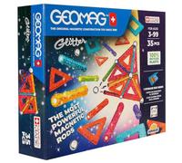 Coffret de construction - GEOMAG - Glitter Panels - 35 pièces - Magnétique - Plastique recyclé