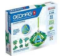 Geomag Jeux de Construction Magnétique pour Enfants - Jouets éducatifs pour Garçons et Filles 100% Recyclé - Collection Green Panels 52 pièces