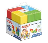 Geomag Jeux de Construction Magnétique pour Enfants Magicube - Jouets éducatifs pour Garçons et Filles 100% Recyclé - 24 Cubes Magnétiques Collection Green