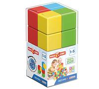 Geomag Jeux de Construction Magnétique pour Enfants Magicube - Jouets éducatifs pour Garçons et Filles 100% Recyclé - 8 Cubes Magnétiques Collection Green