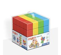 Geomag Jeux de Construction Magnétique pour Enfants Magicube - Jouets éducatifs pour Garçons et Filles 100% Recyclé - 24 Cubes Magnétiques Collection Green