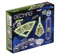 Geomag Jeu de construction magnétique Kids Panels Glow Fear 37 pcs – Cadeau pour enfants 5–13 ans