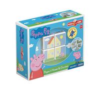 Geomag MagiCube 050 Peppa Pig - Peppa's House & Garden - Constructions Magnétiques et Jeux Educatifs, 4 Cubes Magnétiques, Multicolore
