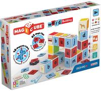 Geomag Magicube 084 Word Building - Constructions Magnétiques Et Jeux Educatifs 16 Cubes Magnétiques 63 Clips Multicolore