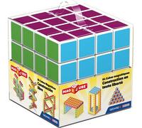 Geomag - MAGICUBE 64 Pièces - Blocs de Construction Magnétiques Multicolores à Assembler - pour Enfants dès 1 an - 6 Couleurs - Fabriqué en Suisse -Jouet Educatif - Jeux Construction Magnétiques