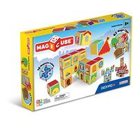 Geomag Magicube Châteaux 6 Cubes + Accessoires Jeu de Construction magnétique pour Enfants, Cadeau pour garçons et Filles de 1 2 3 4 5 6 Ans, éducatif Montessori, Jeux pour Enfants