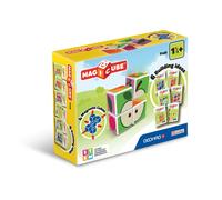 Geomag MagiCube Fruit Ensemble de 4 cubes magn tiques empilables pour tout-petits et enfants de 1,5 ans et plus Jouet ducatif STEM Fabrication s