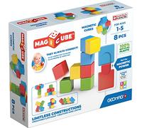 Geomag, Magicube Full Colour Recycled Try Me, Jeux Magnétiques pour Enfants de 1 à 5 Ans, Constructions Magnétiques pour Enfants, Pack de 8 Pièces, 100% Plastique Recyclé