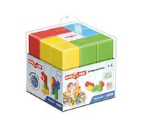 Geomag – Magicube Green Line 24 cubes magnétiques, plastique 100% recyclé, Jouet pour 1 an et +