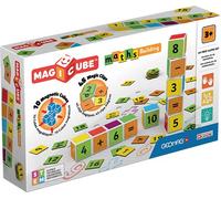 Geomag Magicube Maths Building 10 cubi + 45 Clip Jeu de Construction magnétique pour Enfants, Cadeau pour garçons et Filles de 1 2 3 4 5 6 Ans, éducatif Montessori, constructions magnétiques