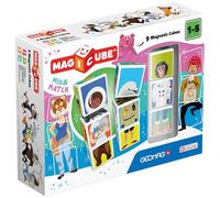 Geomag MAGICUBE : Mix & Match - 9 Cubes Jeu de Construction magnétique pour Enfants, Cadeau pour garçons et Filles de 1 2 3 4 5 6 Ans, éducatif Montessori, constructions magnétiques