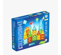 Geomag – Tuiles magnétiques Tiles Gems 4100 – 16 pièces, formes géométriques, effet cristal