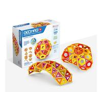 Geomag - Masterbox Blocs de Constructions Magnétiques pour Enfants, Jeu et Jouet Magnétique, Green Collection 100% Plastique Recyclé, 3-99 Ans, 388 Pièces