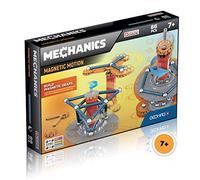 GEOMAG - MECHANICS Magnetic Motion - 86 Pièces - Jeu de Construction d'Engrenages Magnétiques pour Enfants dès 7 Ans - Mouvement Et Mécanique Innovants - Jeux Aimants STEM - Fabrication Suisse