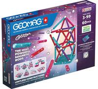Jeu de construction magnétique Geomag Ecofriendly 60 pièces Glitter Multicolore G