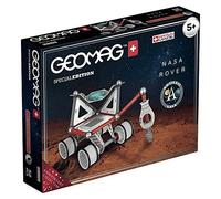 Geomag - Special Edition Lunar Rover NASA Construction Magnétique, 809, Blanc, Gris, Rouge, Bleu, 52 pièces