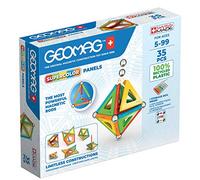 Geomag - Supercolor Blocs de Constructions Magnétiques pour Enfants, Jeu et Jouet en Forme de Cube, Green Collection 100% Plastique Recyclé, 35 pièces