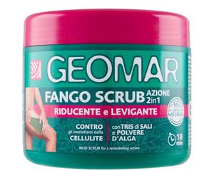 GEOMAR | Boue Gommage, Action 2en1, Réductrice et Lissante, 600 g | Contre les Imperfections de la Cellulite, Trilogie de Sels (Sel Marin, d'Epsom et de la Mer Morte), Made in Italy