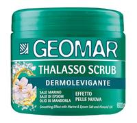 GEOMAR | Thalasso Gommage Corps Dermolissant, Made in Italy, 600 g | Effet Peau Neuve, Avec Sel Marin, Sel d'Epsom et Huile d'Amande