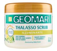 GEOMAR | Thalasso Gommage Corps Illuminant avec Sel de la Mer Morte, Sel d’Epsom et Huile d’Amande Douce, 95 pour cent Naturel, Made in Italy, 600 g
