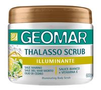 GEOMAR | Thalasso Gommage Corps Illuminant avec Sel de la Mer Morte, Sel d’Epsom et Huile d’Amande Douce, 95 pour cent Naturel, Made in Italy, 600 g