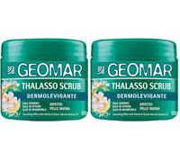 GEOMAR | Thalasso Gommage Dermopurifiant, Effet Peau Neuve, Avec Sel Marin, Sel d’Epsom et Huile d’Amande, Made in Italy, 600gr (Lot de 2)
