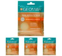 GEOMAR | Thalasso Gommage Remodelant, Avec Sel Marin, Sel d’Epsom, Huile de Café et extraits de Guarana et Capsico, Made in Italy, 85 g (Lot de 4)