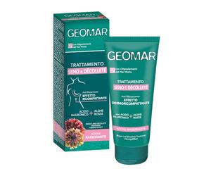 GEOMAR | Traitement Sein et Décolleté, Made in Italy, 150 ml | Avec Acide Hyaluronique et Huile d'Amande, DERMOCEA®, Mélange de Deux Algues Rouges, Extrait Issu d'Algue Brune