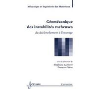 Géomécanique des instabilités rocheuses François Nicot (Auteur), Stéphane LAMBERT (Auteur)