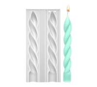 Geometric 3D Candle Mold - Spiral Resin Silicone Mold, DIY Plaster Wax Clay Craft | Handmade Epoxy For Home Party Decoration Creative Art Supplies Fun Making Tool