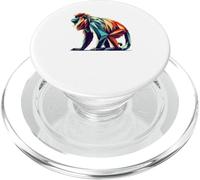 Geometric Art Singe Hurleur PopSockets PopGrip pour MagSafe
