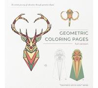 Geometric coloring pages - full version - 120 models to color