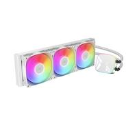 Geometric Future Eskimo Junior NEON 36 - AIO 360 mm Refroidissement à eau CPU - Squama 2505W Ventilateur - ARGB PWM - Pour Intel LGA 2066/1200/115X AMD TR4/AM4/AM3+/3 - Blanc - (GEO-EJ-N36W)