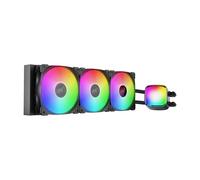 Geometric Future Eskimo Pro - Refroidisseur d'eau liquide pour processeur AIO 360 mm - RGB PWM Squama 2501B ventilateur x 3 - Compatible avec Intel® LGA 1700, AMD®AM5 - Noir - (GEO-EP-36B)