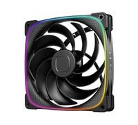 Geometric Future Squama 2503R GEO-S2503RB-14S Ventilateur PWM RGB à pale inversée - 140 mm - Performance et équilibre silencieux - Double boucle d'éclairage - RGB adressable 5 V 3 broches - PWM 4