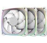 Geometric Future Squama 2503W RGB Ventilateurs, pack de 3 - 120 mm, blanc