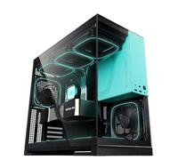 Geometric Future Tour intermédiaire M5 en verre trempé, boîtier de jeu E-ATX/ATX, acier de 1,2 mm, type C, panneaux sans outils, support radiateur 420/360, ventilateur ARGB PWM 140 m x 5 pré-installés