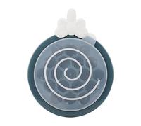 Geometric Ice Cube Tray | Independent Compartments for Easy Removal & 3D Patterned Ice | Food Grade PP with Lid for Drinks/Cocktails/Kitchen | No Scent Transfer, Easy Release (Bleue)