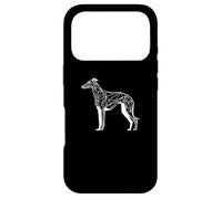 Geometric Line Art Greyhound Dog Italian Greyhounds Coque pour iPhone 17 Pro