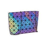 Geometric Sacs à bandoulière Luminous Bags Women Sac à main Holographic Reflective Porte monnaie Purse Fashion Wrist bag -801B