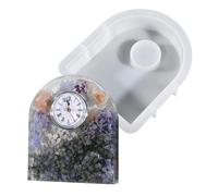 Geometric Silicone Resin Mold - Large Flexible Casting Tool, Floral Preservation Tray, DIY Clock Ornament Maker, Bespoke Home Decor Crafting Base | For Resin Artists Beginners
