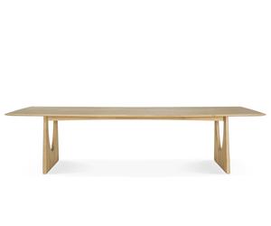 Geometric Table de réunion avec boîtes à câbles Chêne laqué Ethnicraft - 53061