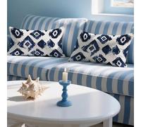 Géométrie Coussin Exterieur Impermeable Housse de Coussin 40x80cm Rectangulaire Decoratif Taie Oreiller Lot de 2 Europe Du Nord Impression Double Face Velour Pillow Case Housse Canapé Jardin LY-567