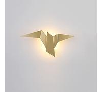 Géométrie créative Forme d'oiseau Moderne Salon Chambre allée luminaires Maison Applique Murale intérieure décorative Montage en Surface Applique 3000K 3W, Applique Murale LED (Blanc)