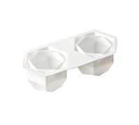 Géométrie de savon en silicone,Moule à bougie en fonte de résine avec décor rhombique 3D - Moule à la main pour savon à bougie pour l'artisanat d'art du festival, cuisson et artisanat