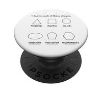 Géométrie drôle Nom Ces Formes Geek Humour Mathématiques PopSockets PopGrip Adhésif