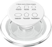Géométrie drôle Nom Ces Formes Geek Humour Mathématiques PopSockets PopGrip pour MagSafe