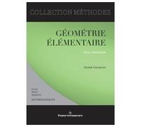 Géométrie élémentaire - André Gramain - Hermann - Livre