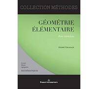 Géométrie élémentaire. Premier et deuxième cycles